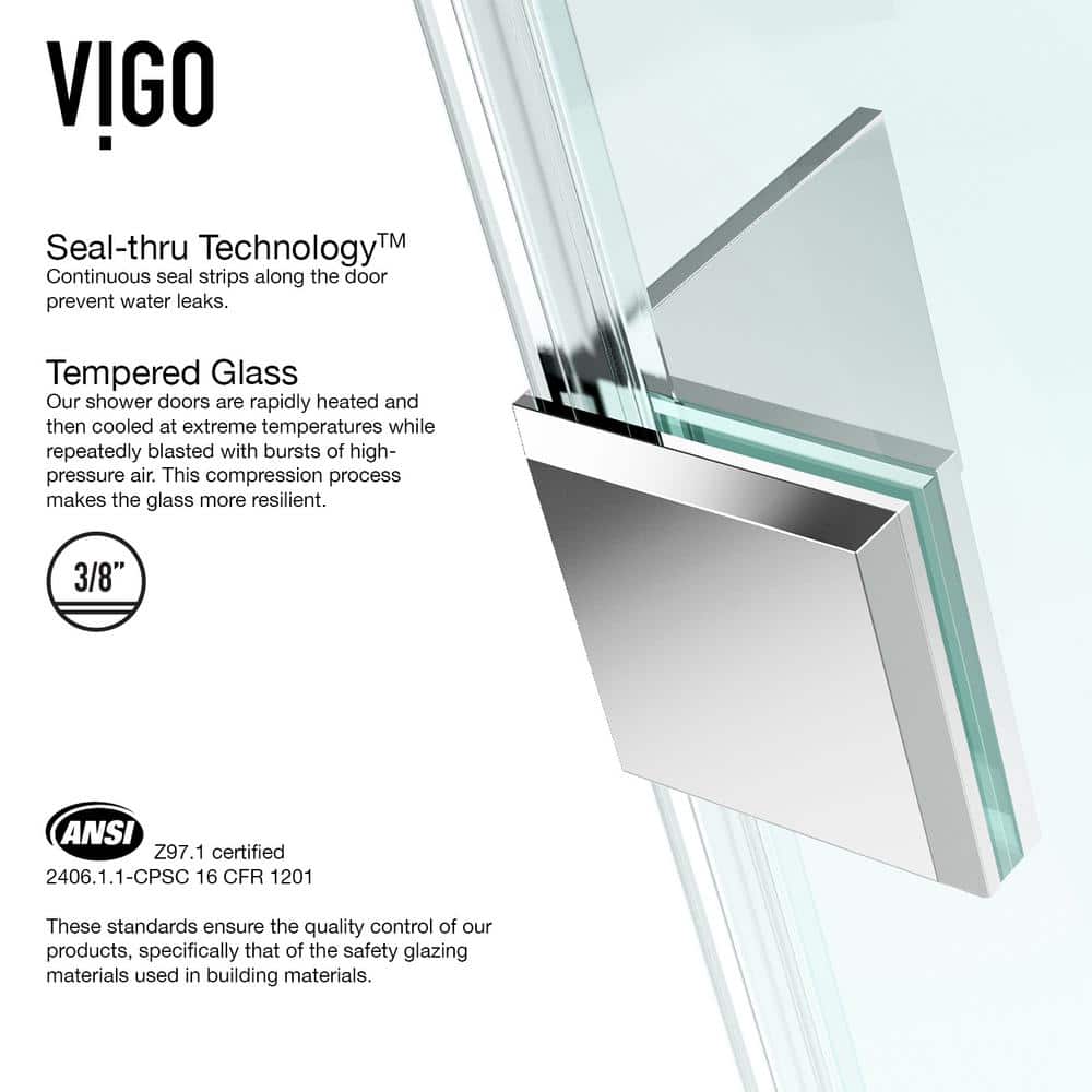 Piedmont 40" Frameless Clear Glass Neo-Angle Shower Enclosure