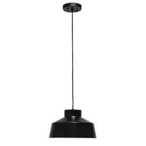 60 in. 1-Light Black Farmhouse Pendant Light