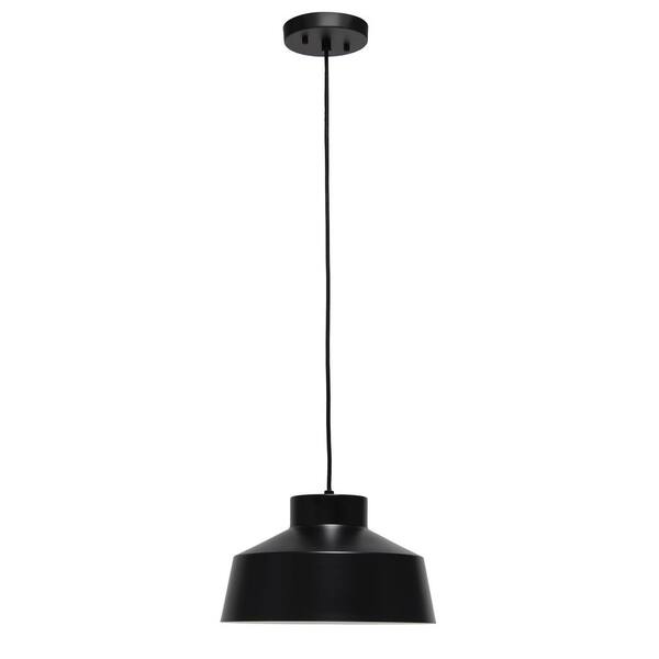 Elegant Designs 60 in. 1-Light Black Farmhouse Pendant Light