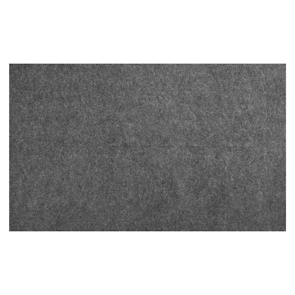 3x5 Non Slip Felt Rubber Rug Pad, Dual Surface Cushion for Hardwood Floor Protection