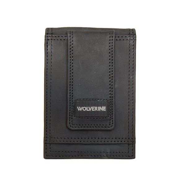 Wolverine Rugged Full Grain Leather Front Pocket Wallet In Black Wv61 9202 001 The