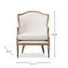 Baxton Studio Charlemagne 28 in. Beige/Brown Upholstered Fabric Arm Chair 28862-5486-HD