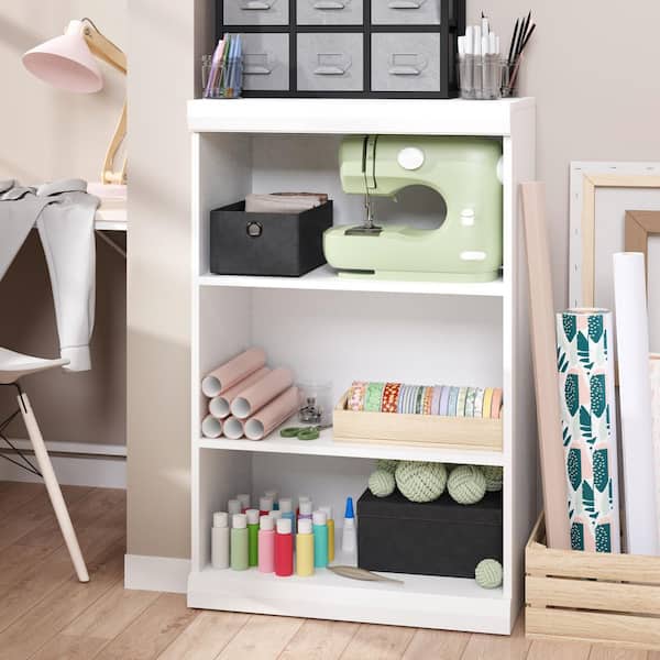 ClosetMaid Mosaics 25.51 in. W White Stackable 3-Shelf Organizer