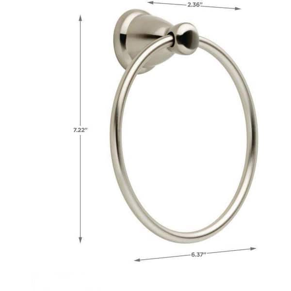 Delta Lorain Brushed Nickel Wall Mount Towel Ring Delta Lorain Brushed Nickel Wall Mount Towel Ring