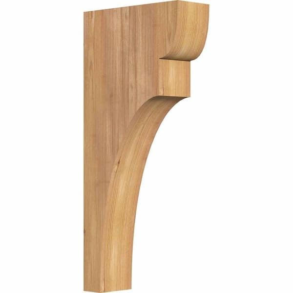 Ekena Millwork 3-1/2 in. x 10 in. x 22 in. Western Red Cedar Yorktown Smooth Corbel
