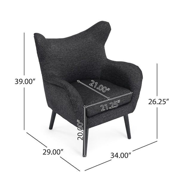 Wingback chair dimensions new arrivals