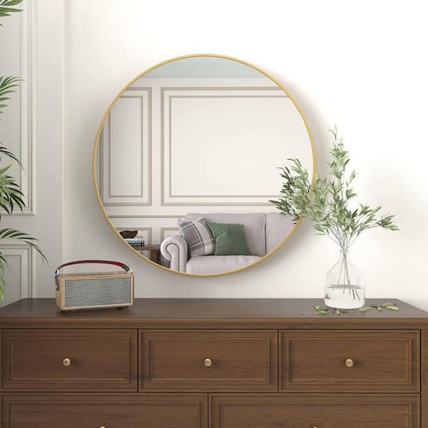 slim fit dress slacks Selections by Chaumont Amarone Gold Over Mantle Mirror main image 0