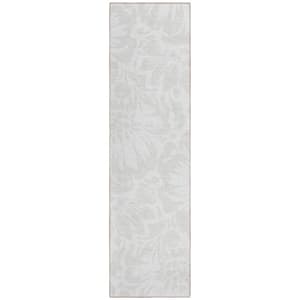 Chantille ACN551 Ivory 2 ft. 3 in. x 7 ft. 6 in. Machine Washable Indoor/Outdoor Geometric Runner Rug