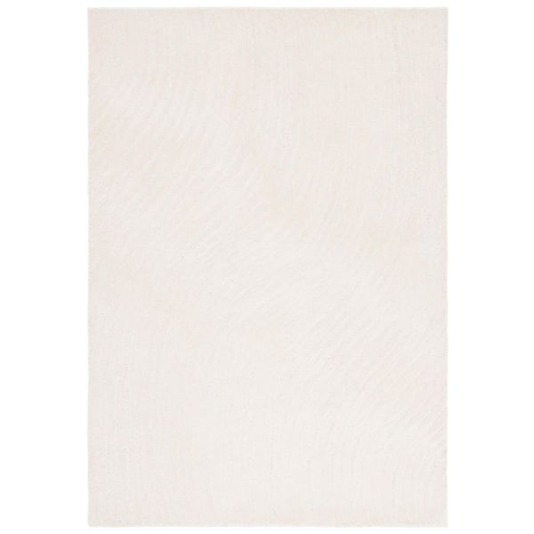 SAFAVIEH Pine 4 ft. x 6 ft. Ivory Geometric Swirls Area Rug