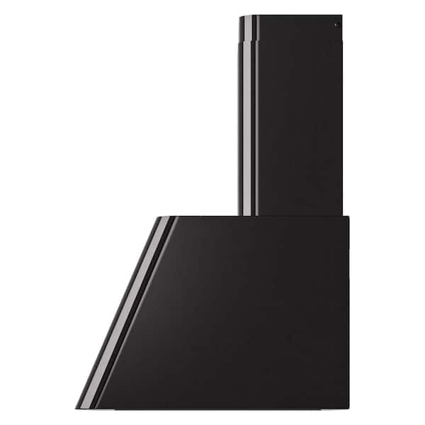 UAG60BK Nostalgie II 60 in. Ducted Wall Mount Range Hood with 850 CFM, 3-Speed Plus Intensive, in Glossy Black