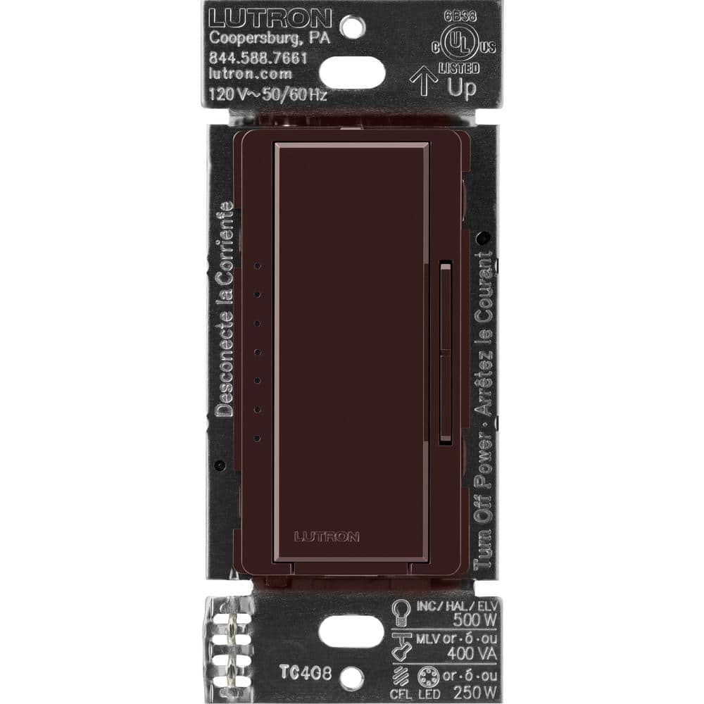 Lutron Maestro PRO LED+ Tap Dimmer Switch for 250W LED, 500W ELV, 400W MLV, Single Pole/Multi