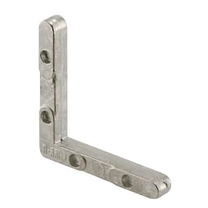 Prime-Line MP9046-4 Hand Rail Bracket – Brass Plated Zinc Diecast With Adjustable Stamped Steel Clip, 4-Pack For Stairway Wooden Handrails
