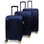 Diamond 3-Piece Navy Expandable Luggage Set