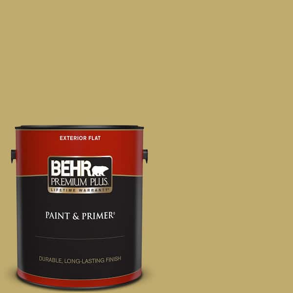 BEHR PREMIUM PLUS 1 gal. #M310-5 Chilled Wine Flat Exterior Paint & Primer