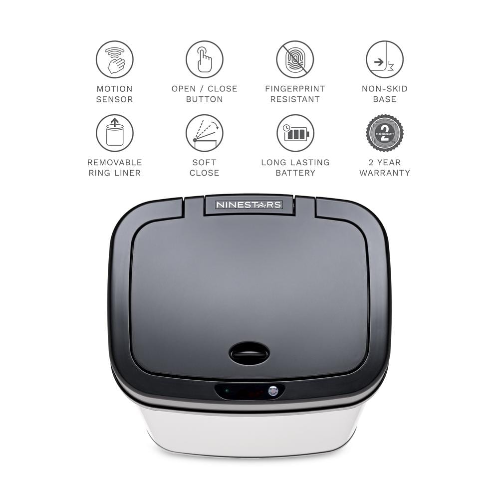 3.2 Gallon Stainless Steel Touchless Motion Sensor Trash Can