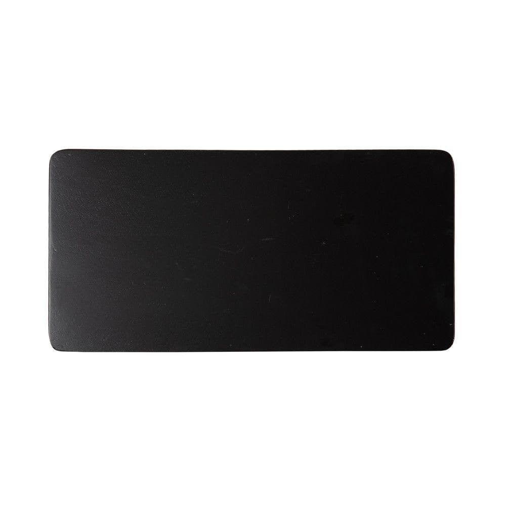 Dahl 16 in. Black Rectangle Solid Wood End Table - thumbnail 2