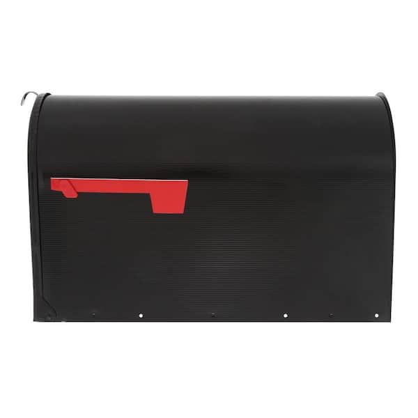 Gibraltar Mailboxes Stanley Extra Large Metal Black Post Mount Mailbox Gibraltar Mailboxes Stanley Extra Large Metal Black Post Mount Mailbox
