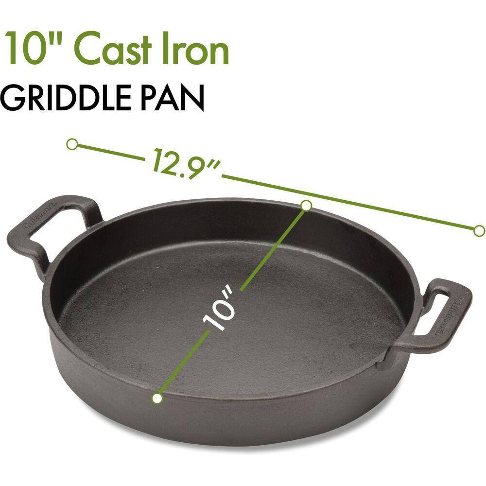 Cuisinart 10" Pre-Seasoned Cast Iron Griddle Pan