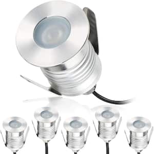 1-Watt 12-Volt to 24-Volt Round Waterproof Landscape In Ground and Underwater Pond Light LED Light Bulb 3000 K (6-Pack)