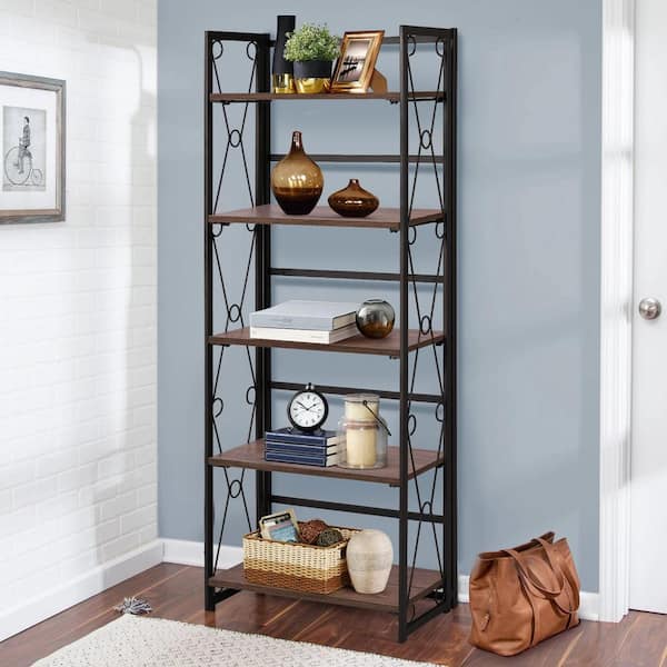 Hoctieon 4 Tier Bookshelf Tall Bookcase Shelf Storage Organizer