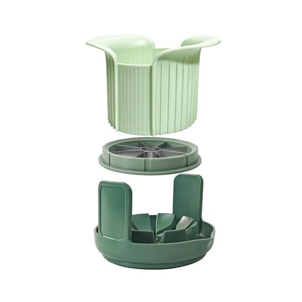 Apple Slicer and Corer with Stand, Stainless Steel Blade Apple Cutter Slicer, 8 Slice Apple Divider with Comfort Handle