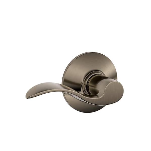 Schlage F10 Acc 608 Accent Lever Hall and Closet, Satin Brass