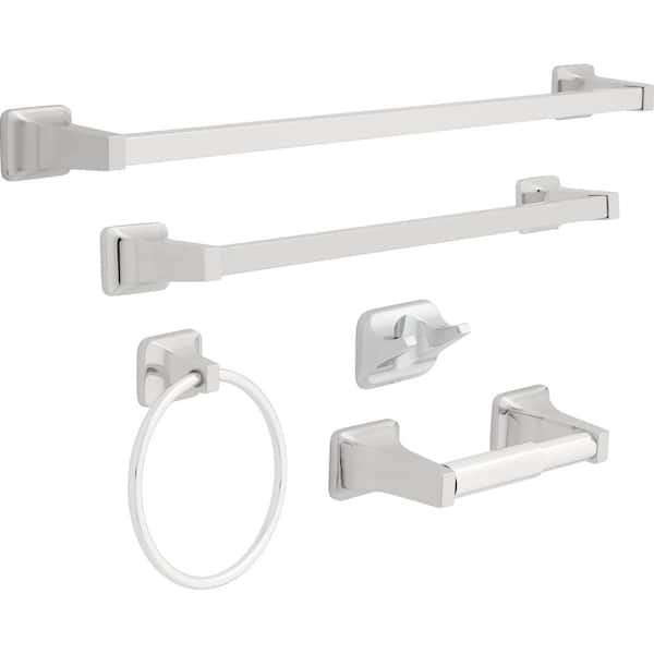 Franklin Brass Futura 24 in. Wall Mount Towel Bar Bath Hardware Accessory in Polished Chrome D2424PC The Home Depot