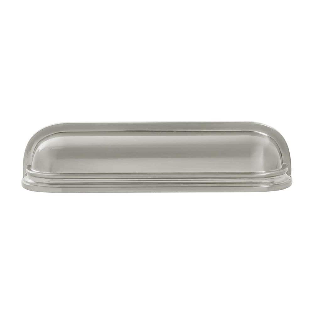 Berkshire Collection 3 in and 3-3/4 in (76mm and 96mm) Center to Center Satin Nickel Cabinet Cup Pull price history on PriceWatchPro