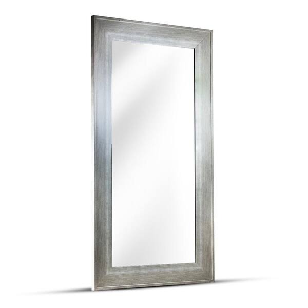 Crystal Art Gallery Large Rectangle White Modern Mirror (46.5 in. H x 25 in. W)