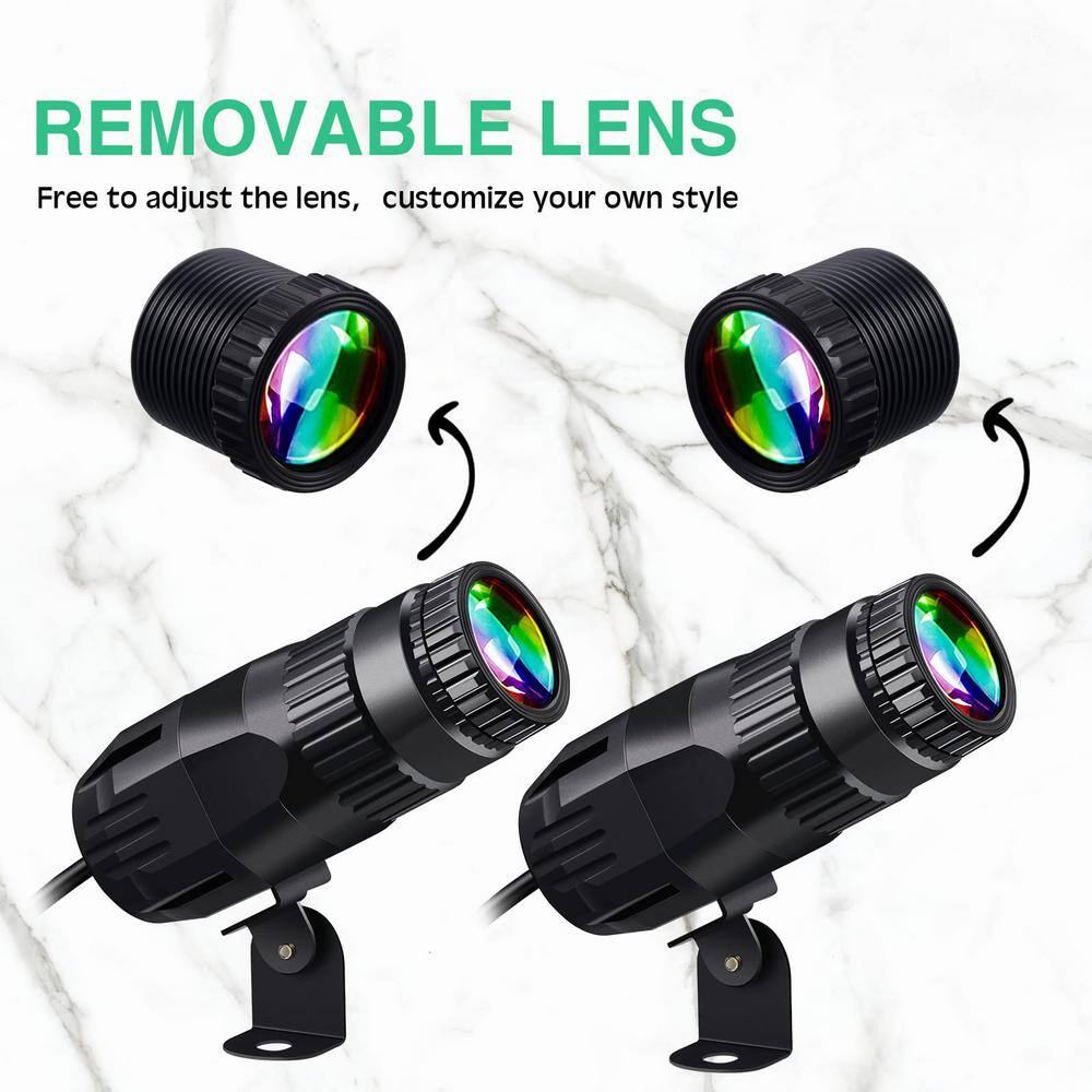 Czgor 15W RGBW LED Pinspot Light 3-Pack with Remote