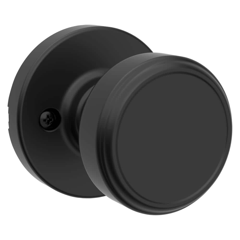 Kwikset Maven Matte Black Half Dummy Round Door Knob 488MNK RDT 514 CP ...