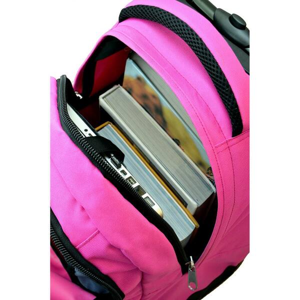 Denco NCAA Oklahoma State 19 in. Pink Wheeled Premium Backpack 
