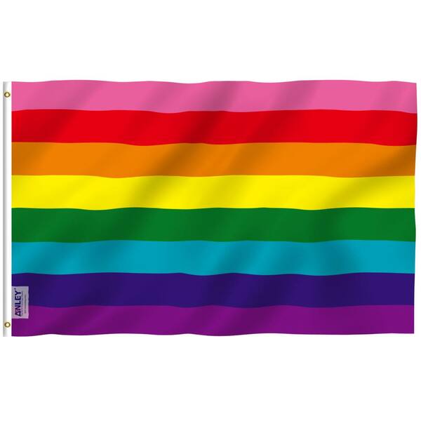 Progress Pride Rainbow Flag 3x5 ft LGBTQ Gay Lesbian Trans People of Color 