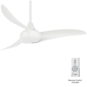 Wave 44 in. Indoor White Ceiling Fan with Remote Control