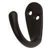 GlideRite 2 in. Matte Black Octopus Double Hooks (10-Pack) 7511-MB-10 - The  Home Depot