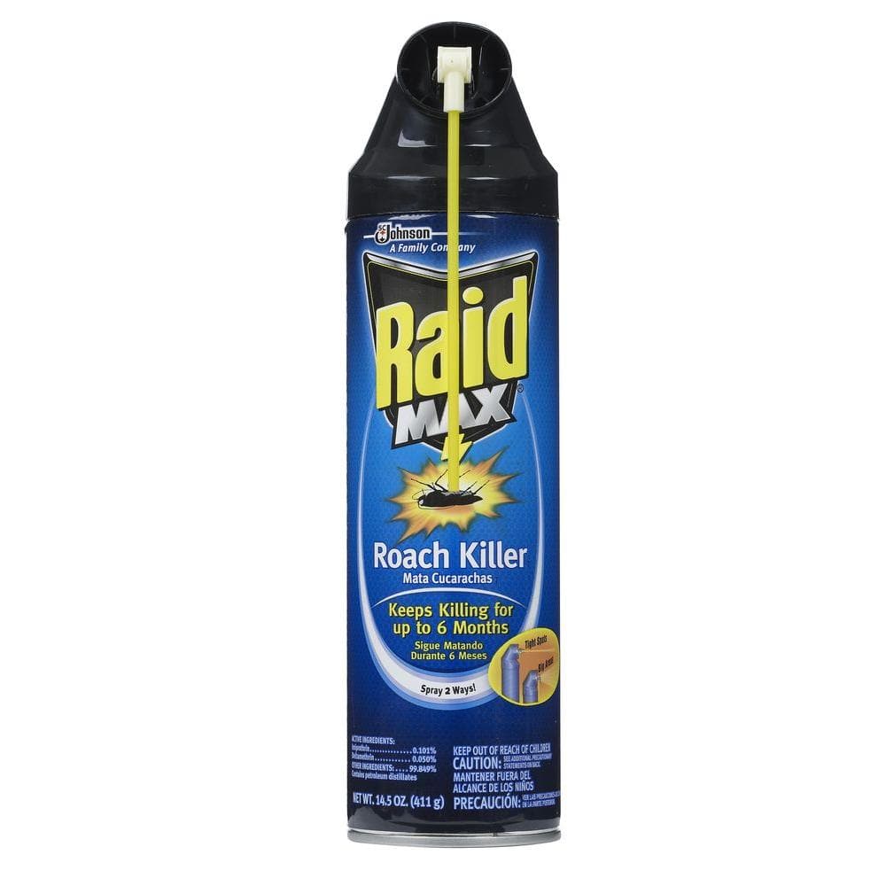 Raid Max 14 5 Oz Max Roach And Ant Aerosol Scj602368 The Home Depot