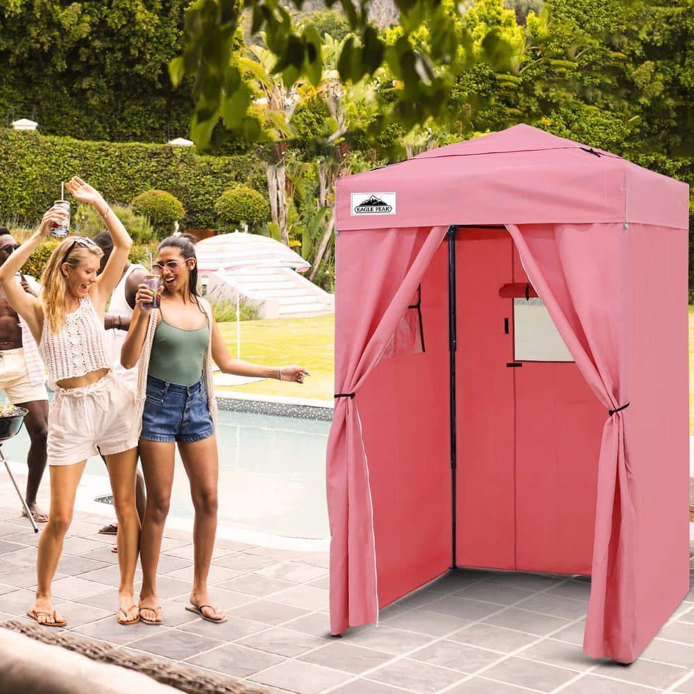 pop up dressing room pink Flex Ultra Compact 4x4 Pop-up Canopy Tent with Vented Top, Pink