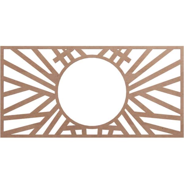 Ekena Millwork 0.375 in. x 24 in. x 12 in. Wood Medallion Moulding
