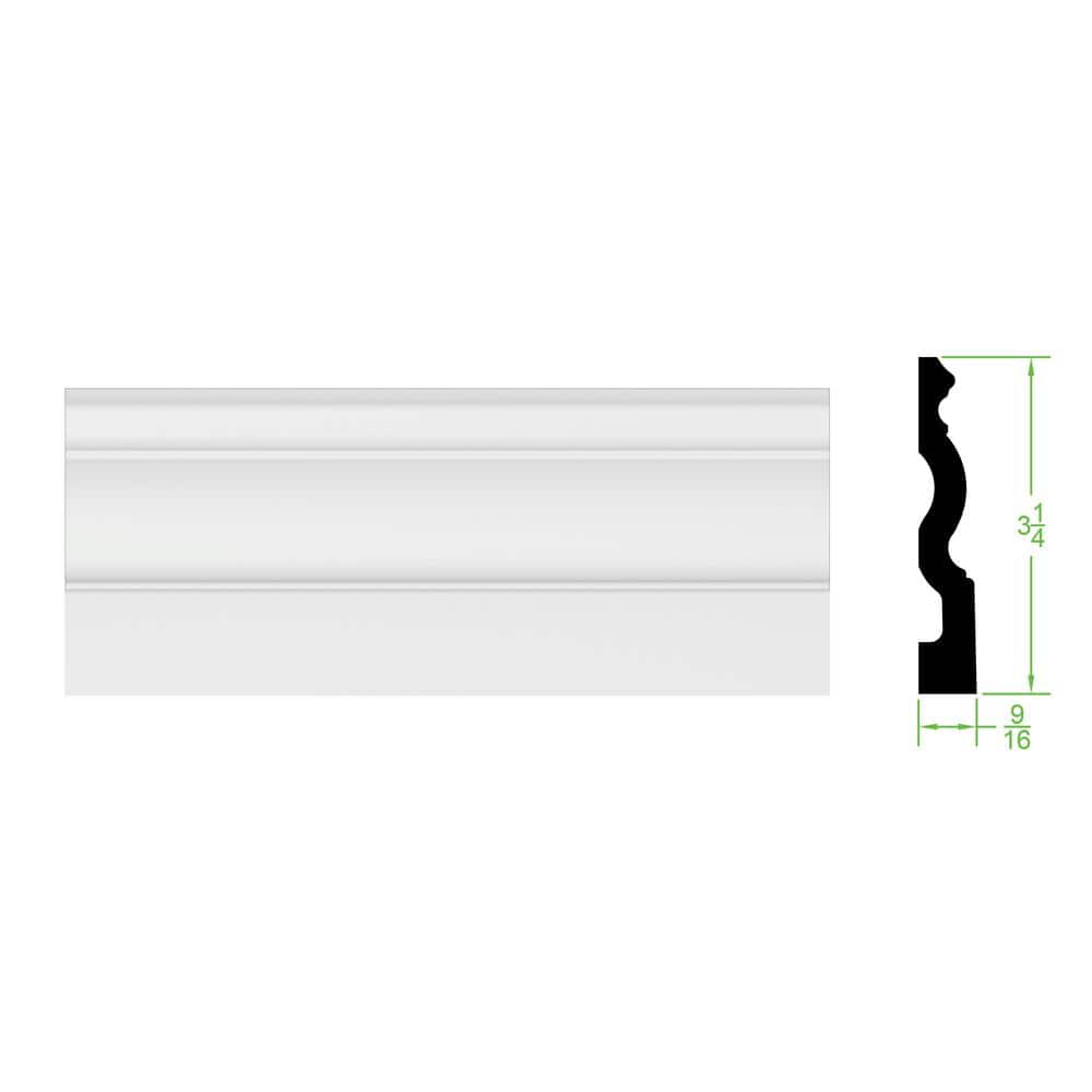 TRIMFINITY WG 322 5/8 in. x 3 1/4 in. x 96 in. Finished EcoPoly ...