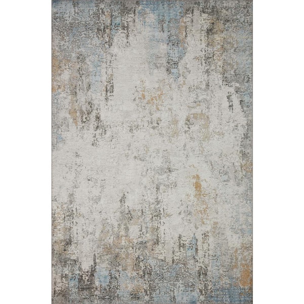 LOLOI II Drift Antique/Multi 8 ft. 6 in. x 11 ft. 6 in. Contemporary Abstract Area Rug