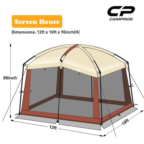 Cesicia 12 x 10 ft. Mesh Net Wall Canopy Screen Dome Tent in