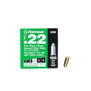 0.22 Caliber Green Single Shot Powder Loads (100 Per Pack)