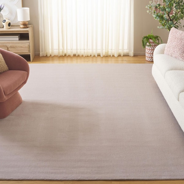 Loft Beige 8 ft. x 10 ft. Machine Washable Modern Solid Area Rug