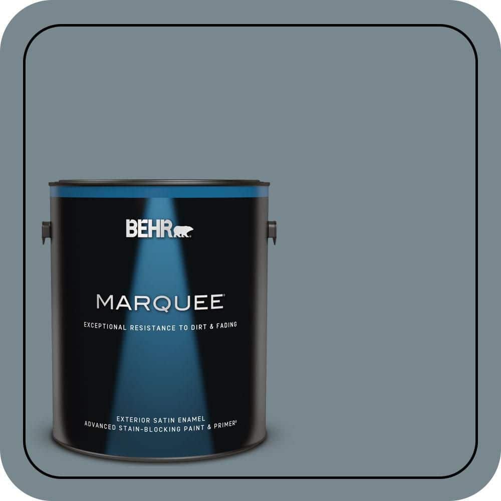 1 gal. #N470-5 Norwegian Blue Satin Enamel Exterior Paint & Primer product image for price tracking