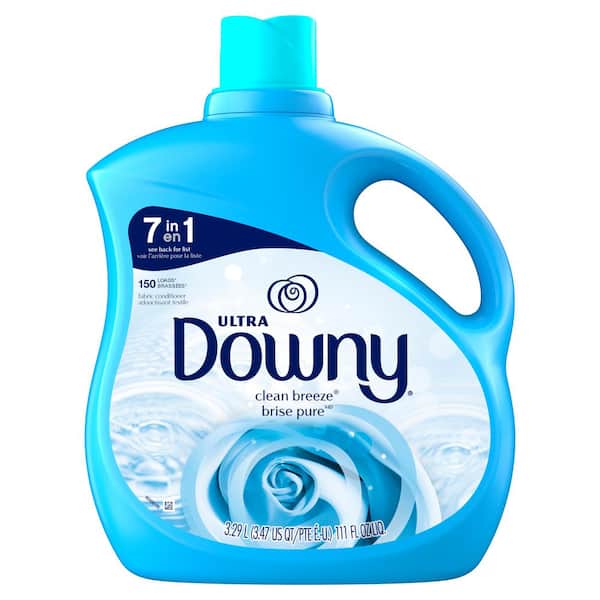 Downy Ultra 111 oz. Clean Breeze Scent Liquid Fabric Softener (150-Loads)  003077210027 - The Home Depot