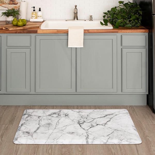 StyleWell Cook N Comfort Marble Gray 19.7 in. x 31.5in. Anti Fatigue  Kitchen Mat SWCC01-999 - The Home Depot