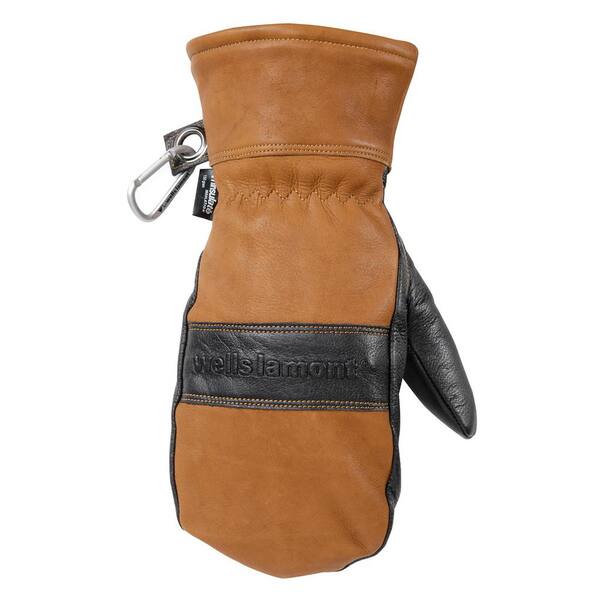 Wells Lamont Men's HydraHyde, Full Grain Leather Mitten, Water-Resistant, Thinsulate, XX-Large