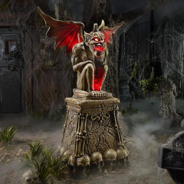 5.5 ft. Grave & Bones LED Gargoyle H13