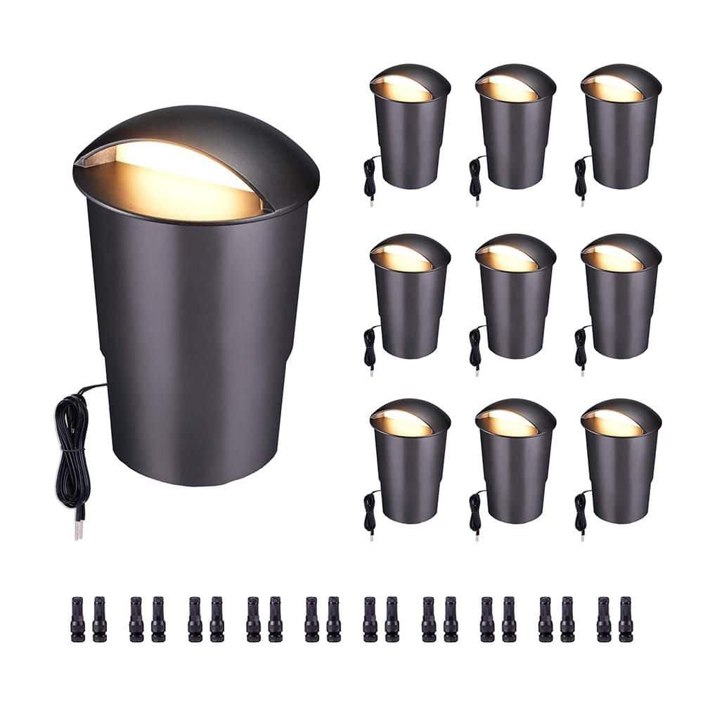 3W 12V Black 5-Col Select (Soft/Bright Wht) LED Turret Tp Ground
