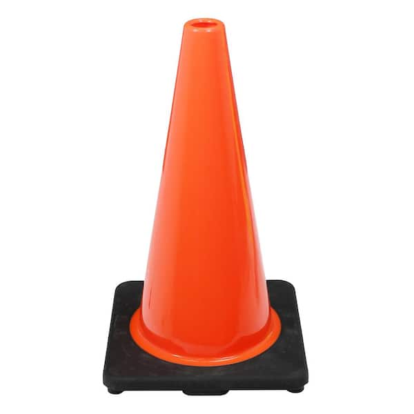 PRIVATE BRAND UNBRANDED 18 in. Orange PVC Injection Molded Safety